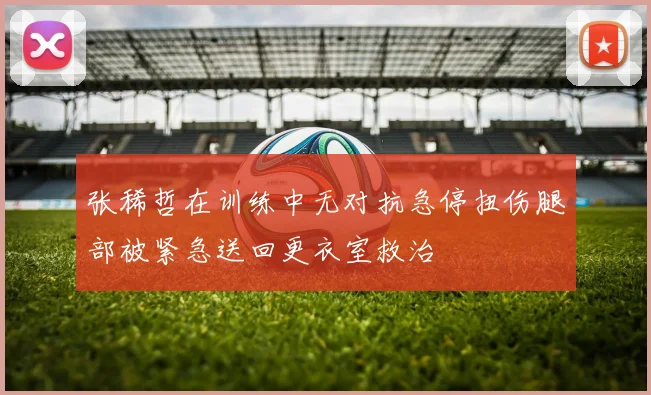 张稀哲在训练中无对抗急停扭伤腿部被紧急送回更衣室救治